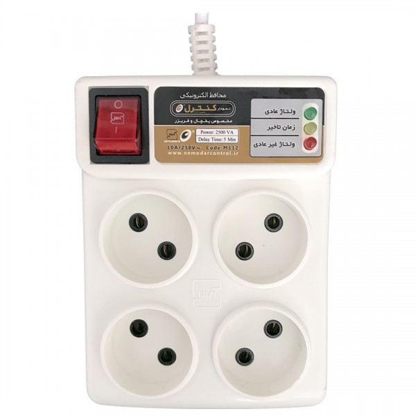 محافظ یخچال و فریزر چهار گوش با کابل 1/5 متری نمودار کنترل مدل M112