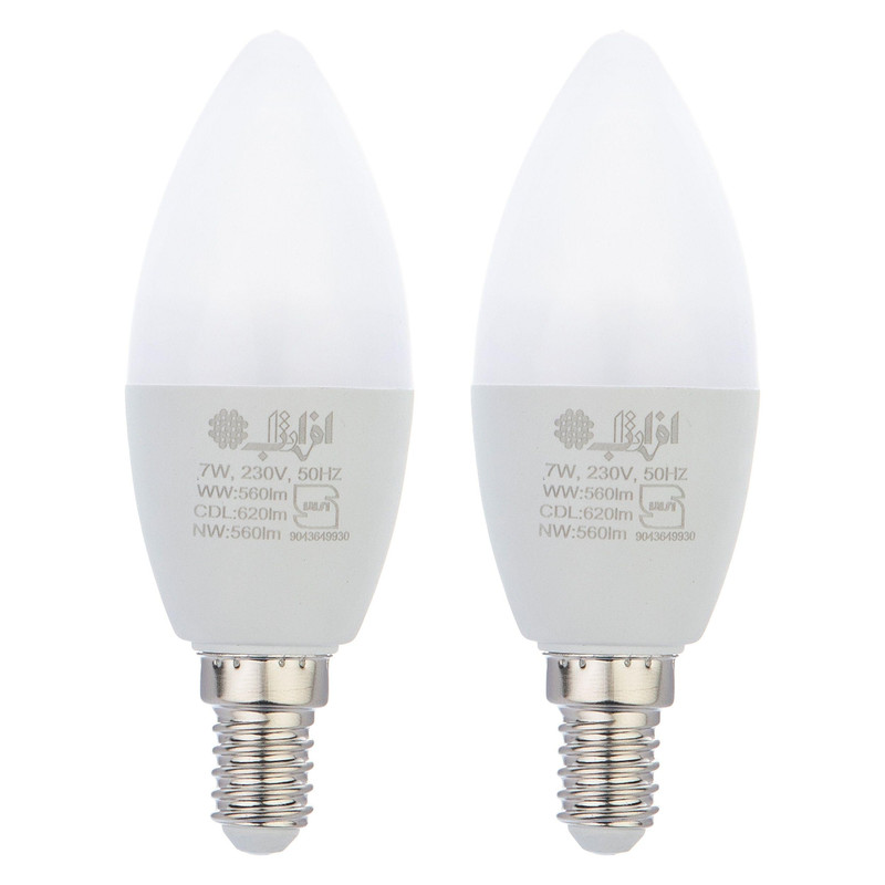 لامپ ال ای دی 7 وات شمعی افراتاب مدل AF-C37-7W پایه E14